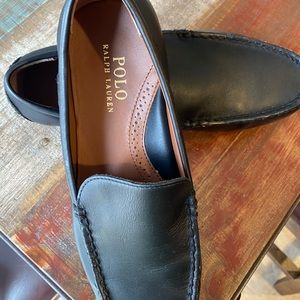 Leather polo driver shoes